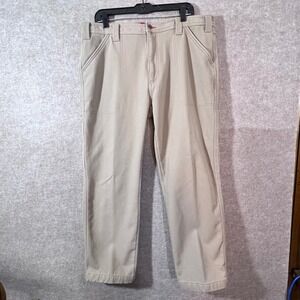 Coleman Fleece Lined Canvas Utility Pants Mens 36x30 Tan Workwear Gorpcore